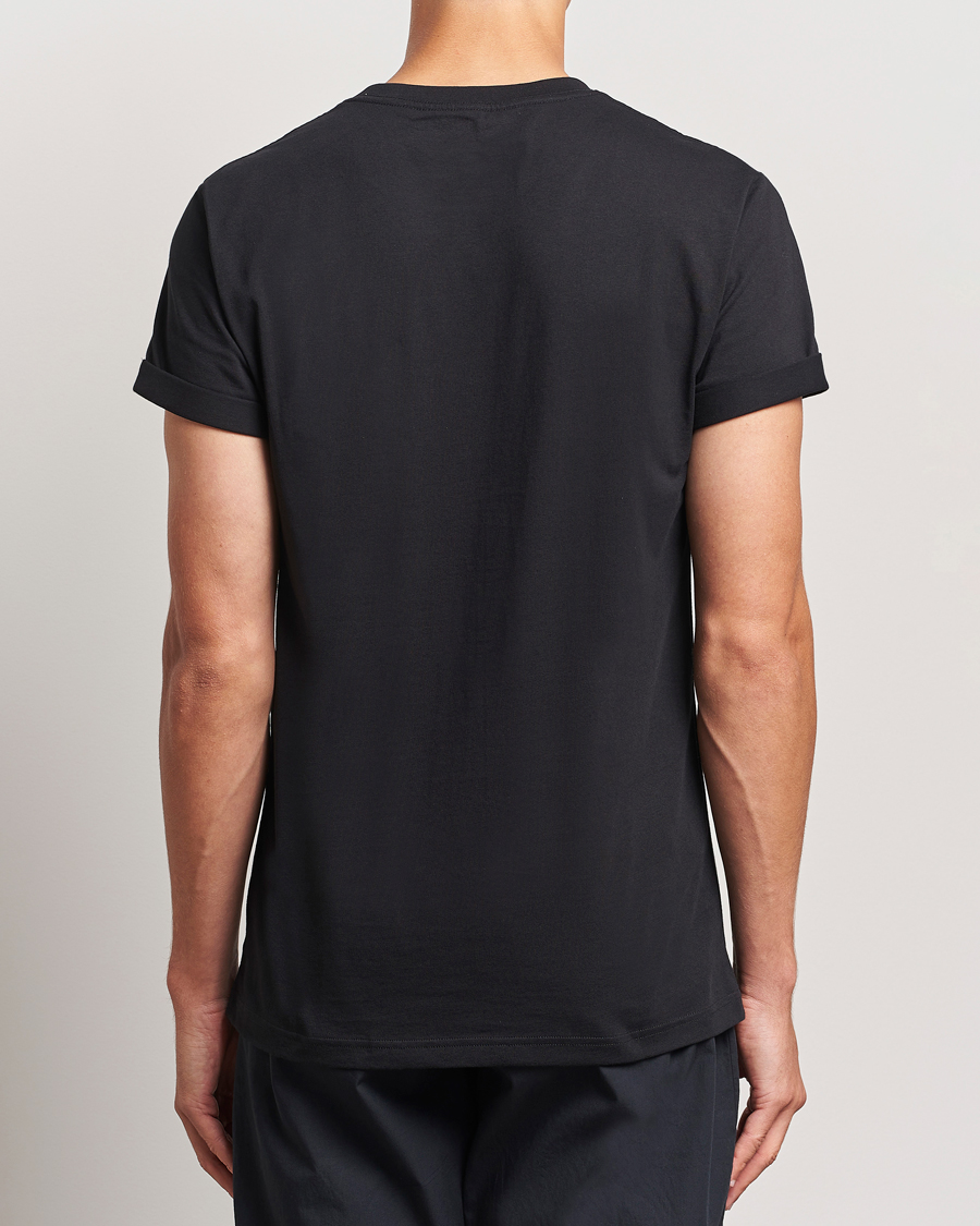 Herre | T-Shirts | Bread & Boxers | Roll-Up Crew Neck T-Shirt Black