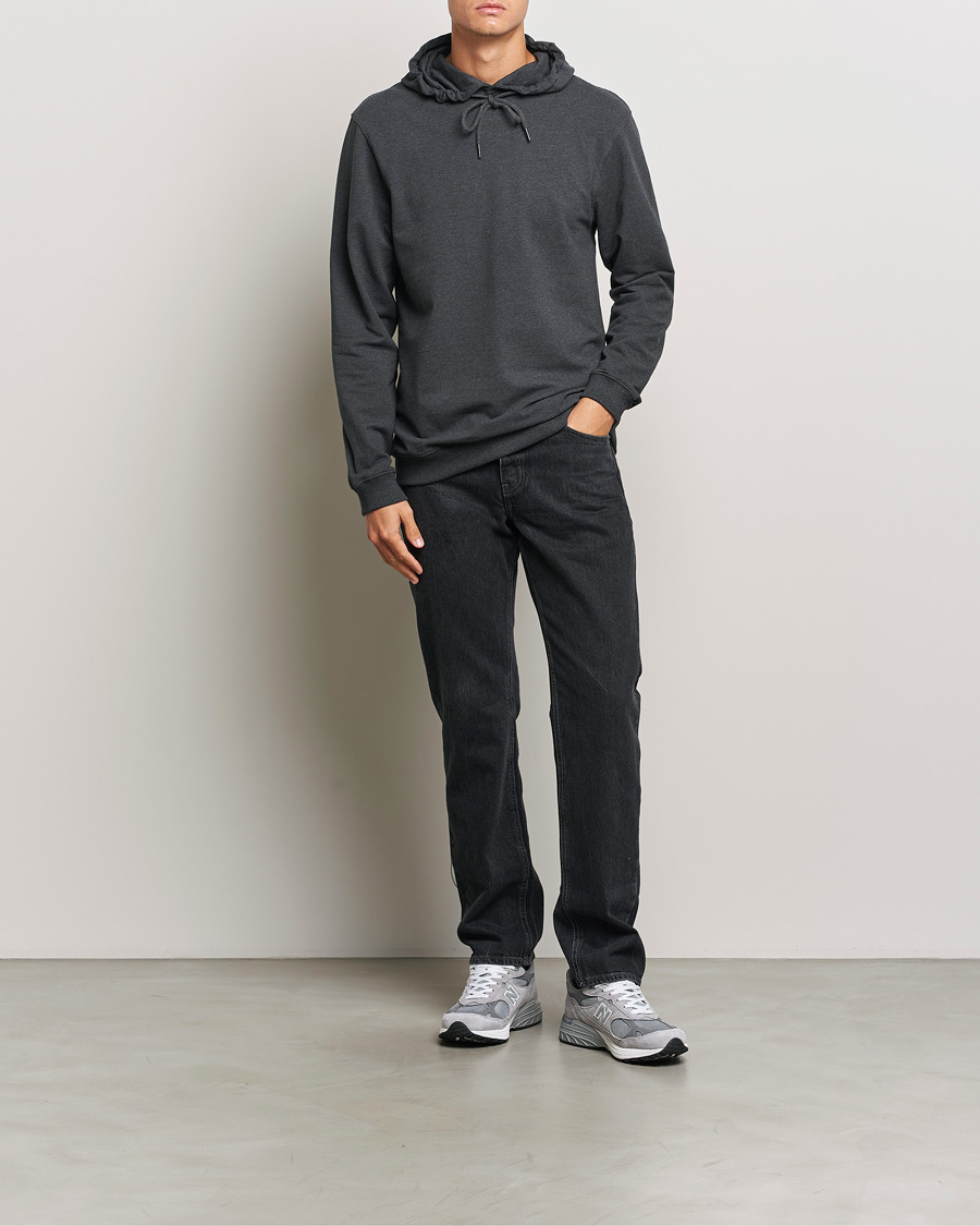 Herre | Gensere | Bread & Boxers | Loungewear Hoodie Dark Grey Melange