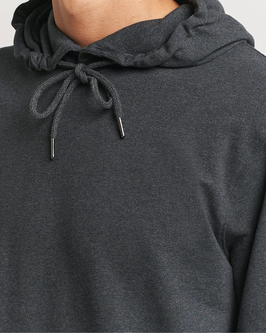 Herre | Gensere | Bread & Boxers | Loungewear Hoodie Dark Grey Melange