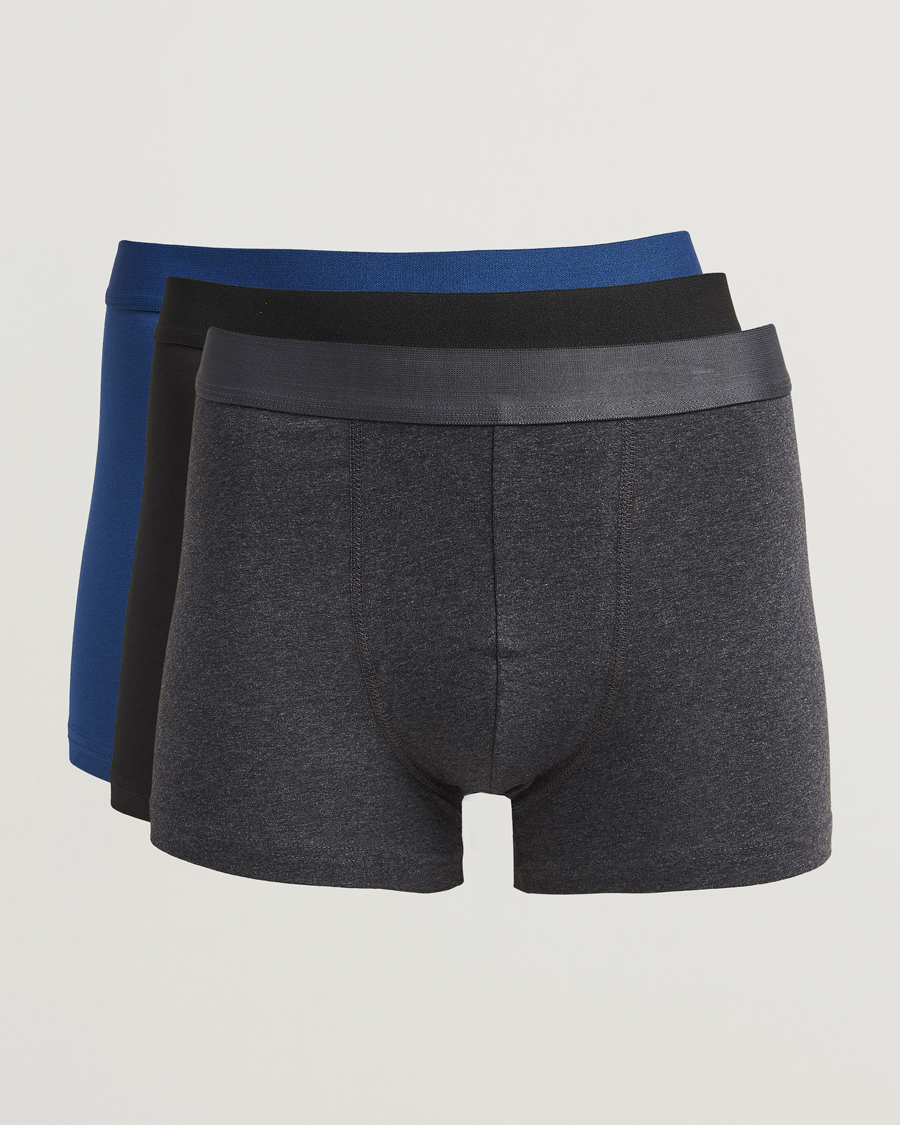Herre | Undertøy | Bread & Boxers | 3-Pack Boxer Brief Ink Blue/Dark Grey/Black
