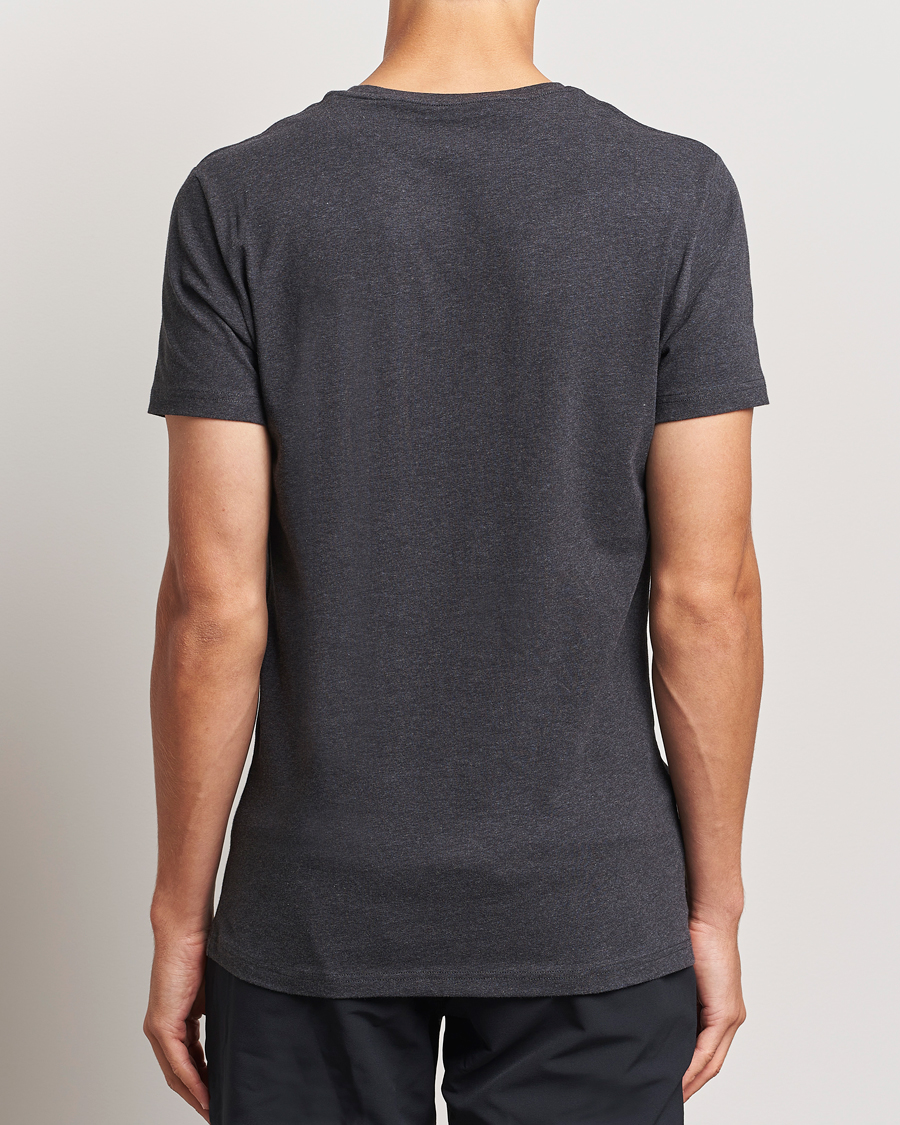 Herre | T-Shirts | Bread & Boxers | 2-Pack Crew Neck T-Shirt Dark Grey Melange