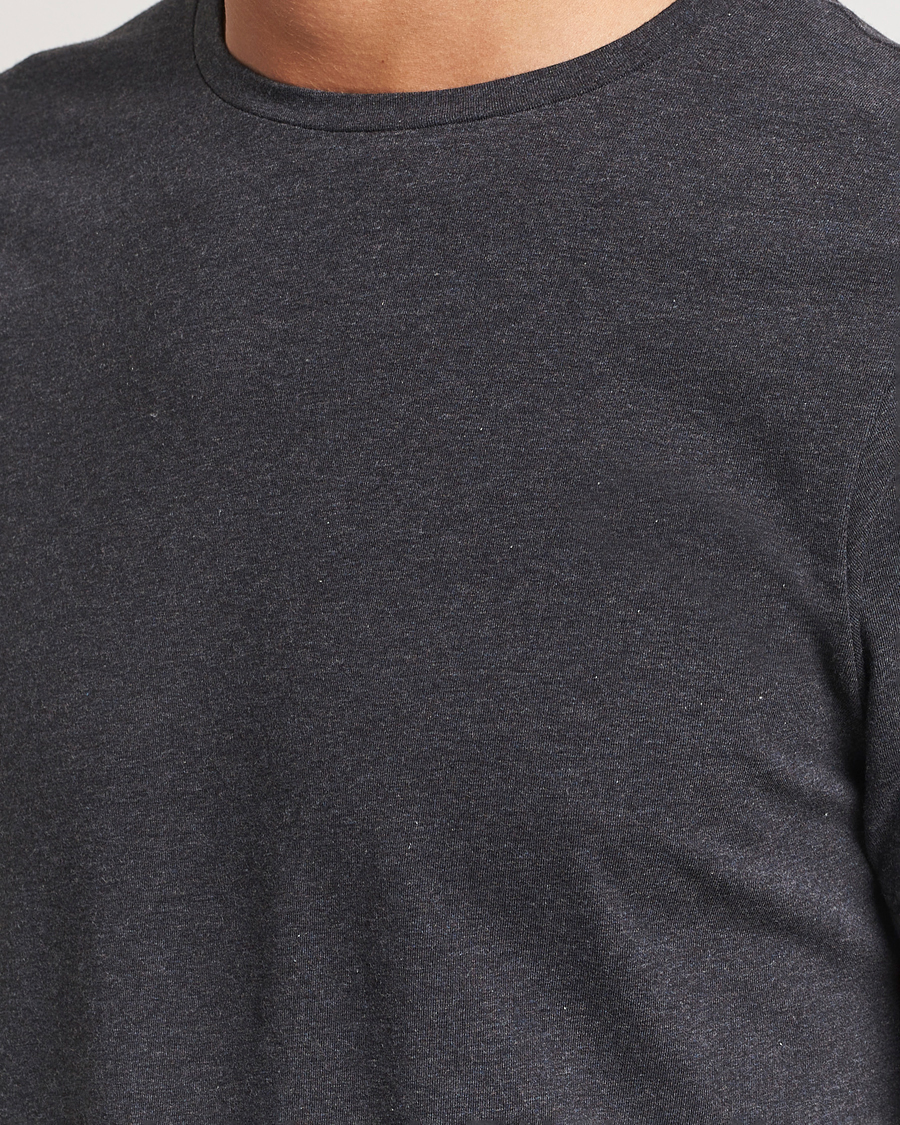 Herre | T-Shirts | Bread & Boxers | 2-Pack Crew Neck T-Shirt Dark Grey Melange