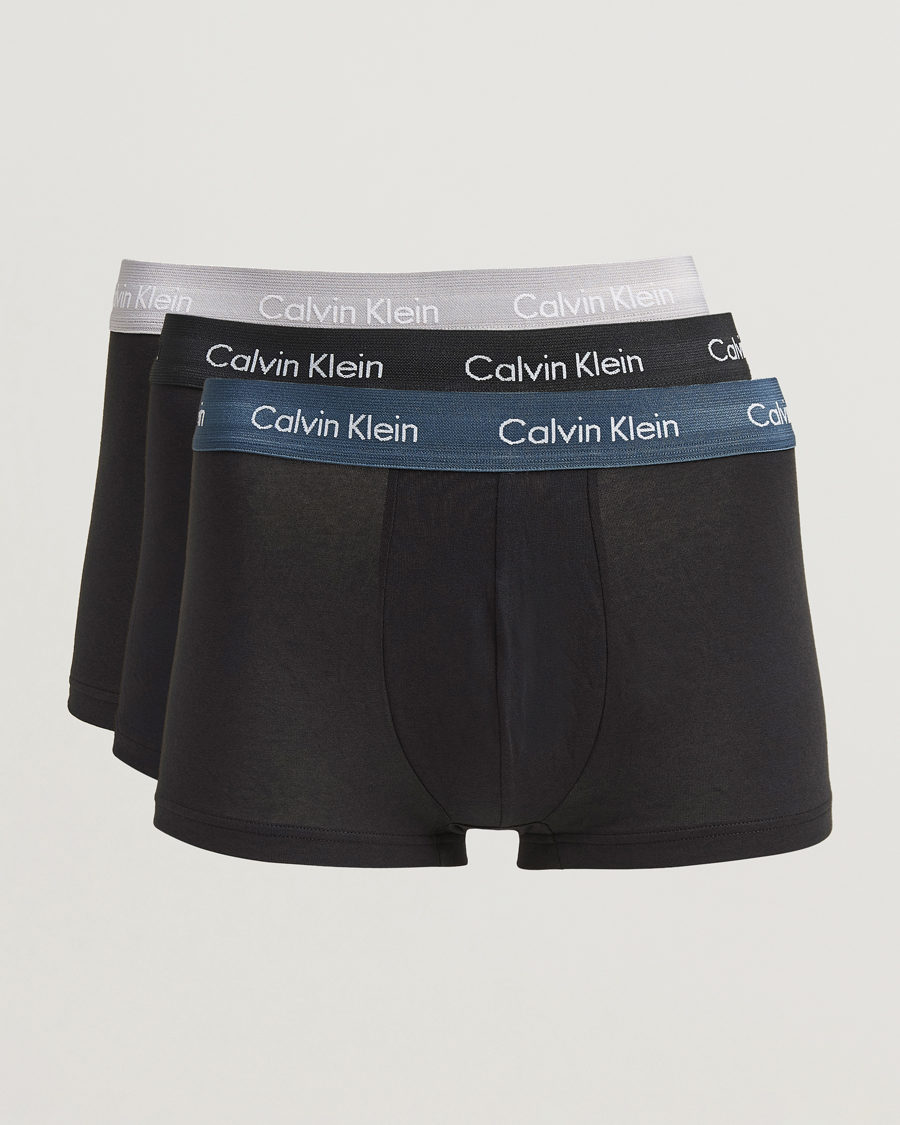Herre | Undertøy | Calvin Klein | Cotton Stretch 3-Pack Low Rise Trunk Black
