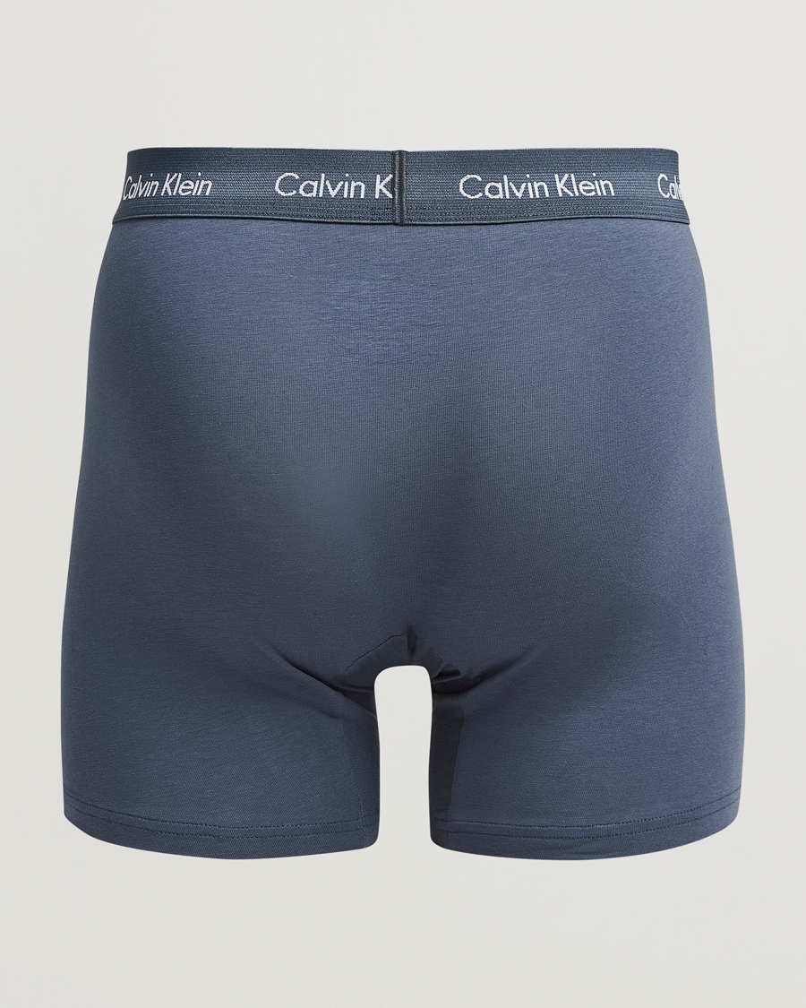 Herre | Undertøy | Calvin Klein | Cotton Stretch 3-Pack Boxer Brief Black/Blue/Grey