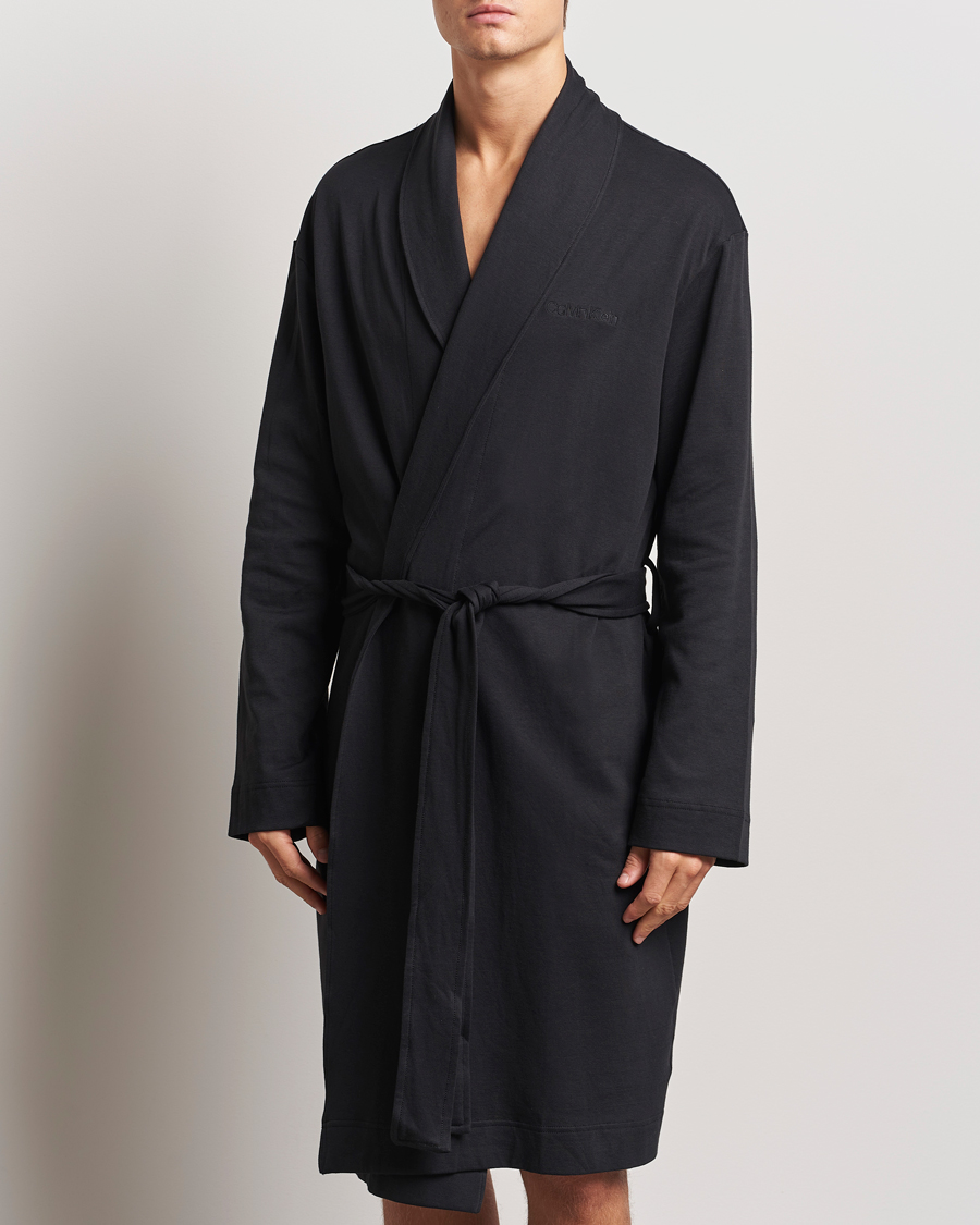 Herre | Calvin Klein Cotton Robe Black | Calvin Klein | Cotton Robe Black