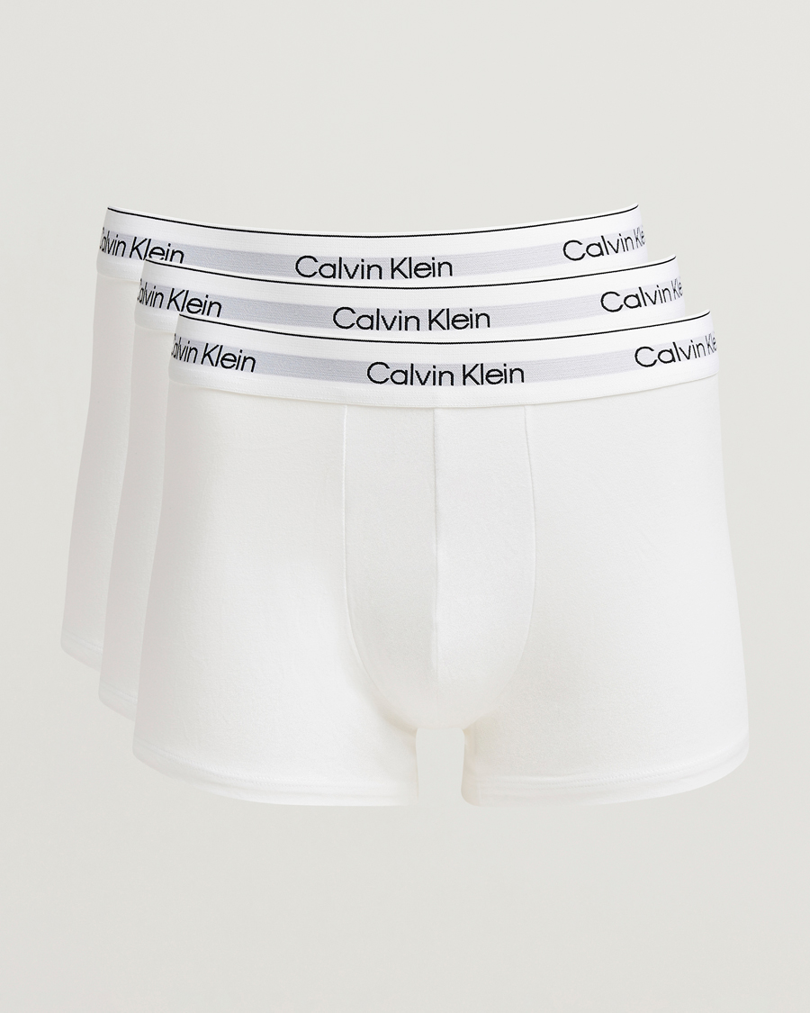 Herre | Undertøy | Calvin Klein | 3-Pack Icon Cotton Stretch Trunk White