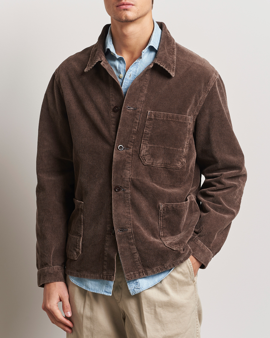 Herre | Jakker | Polo Ralph Lauren | Unlined Field Jacket Hanford Brown Repair
