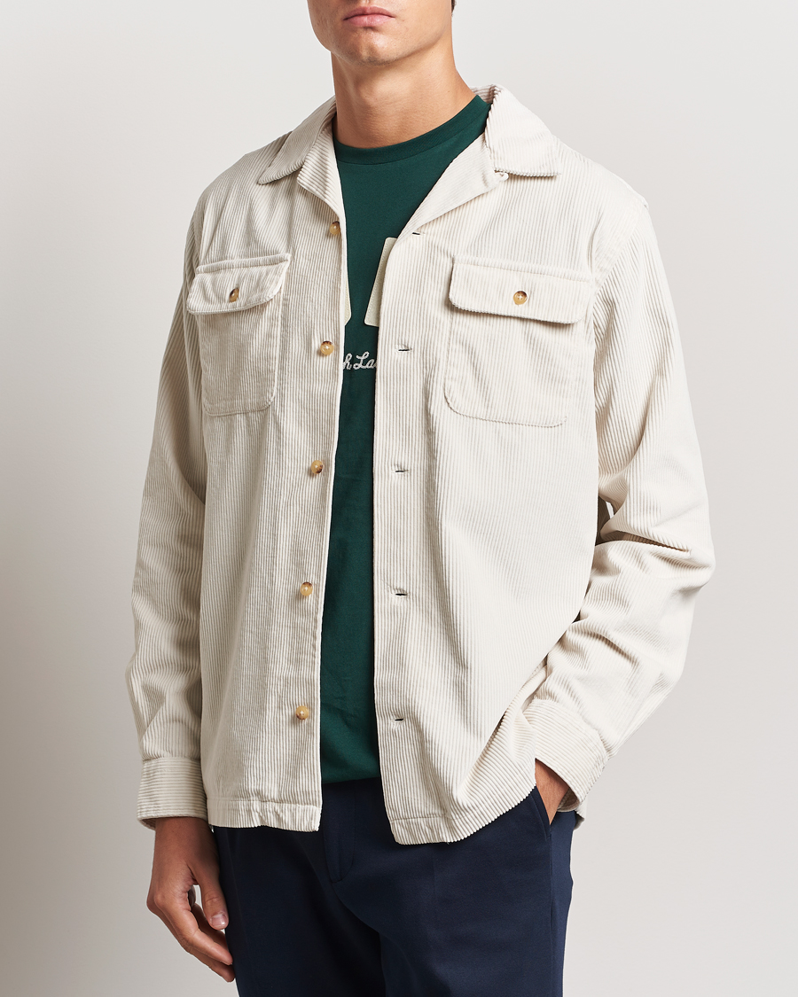 Herre | Skjorter | Polo Ralph Lauren | Corduroy Western Shirt Antique Cream