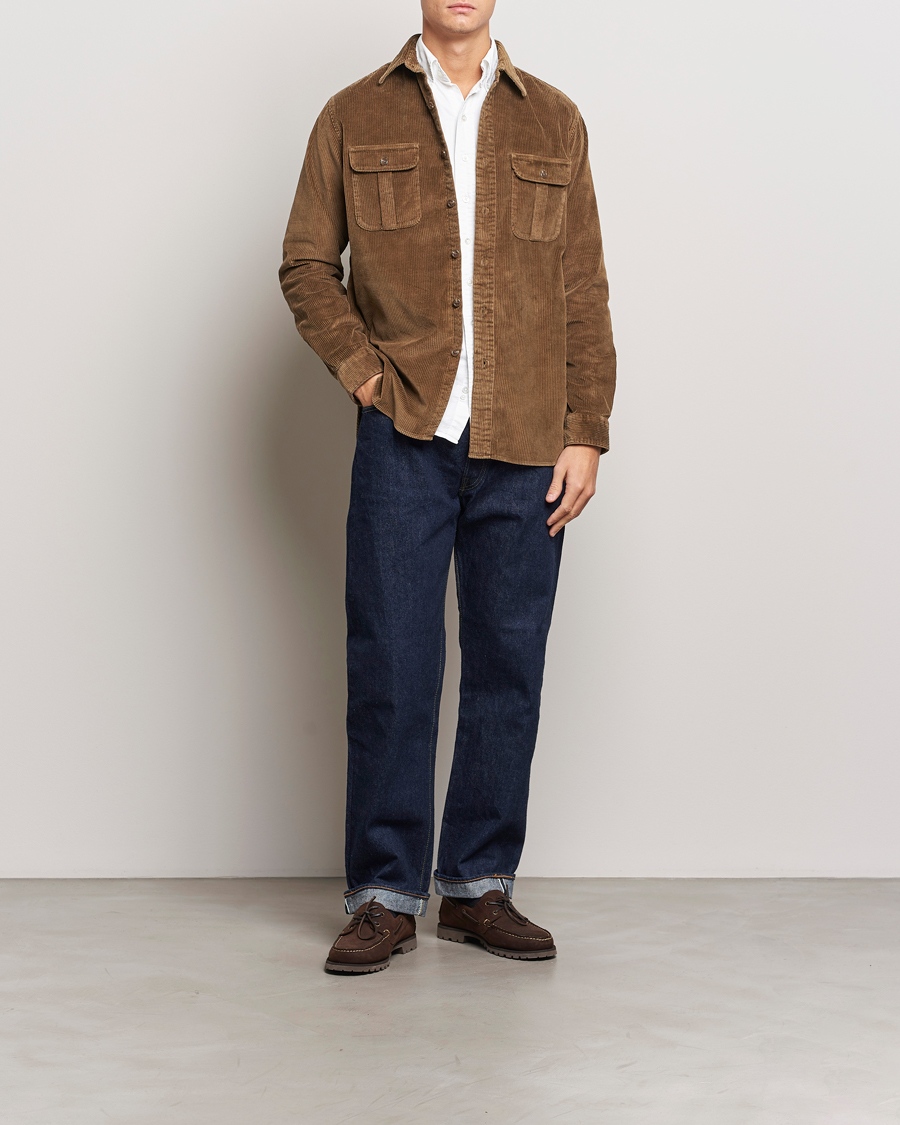 Herre | Skjorter | Polo Ralph Lauren | Corduroy Patch Shirt York Brown