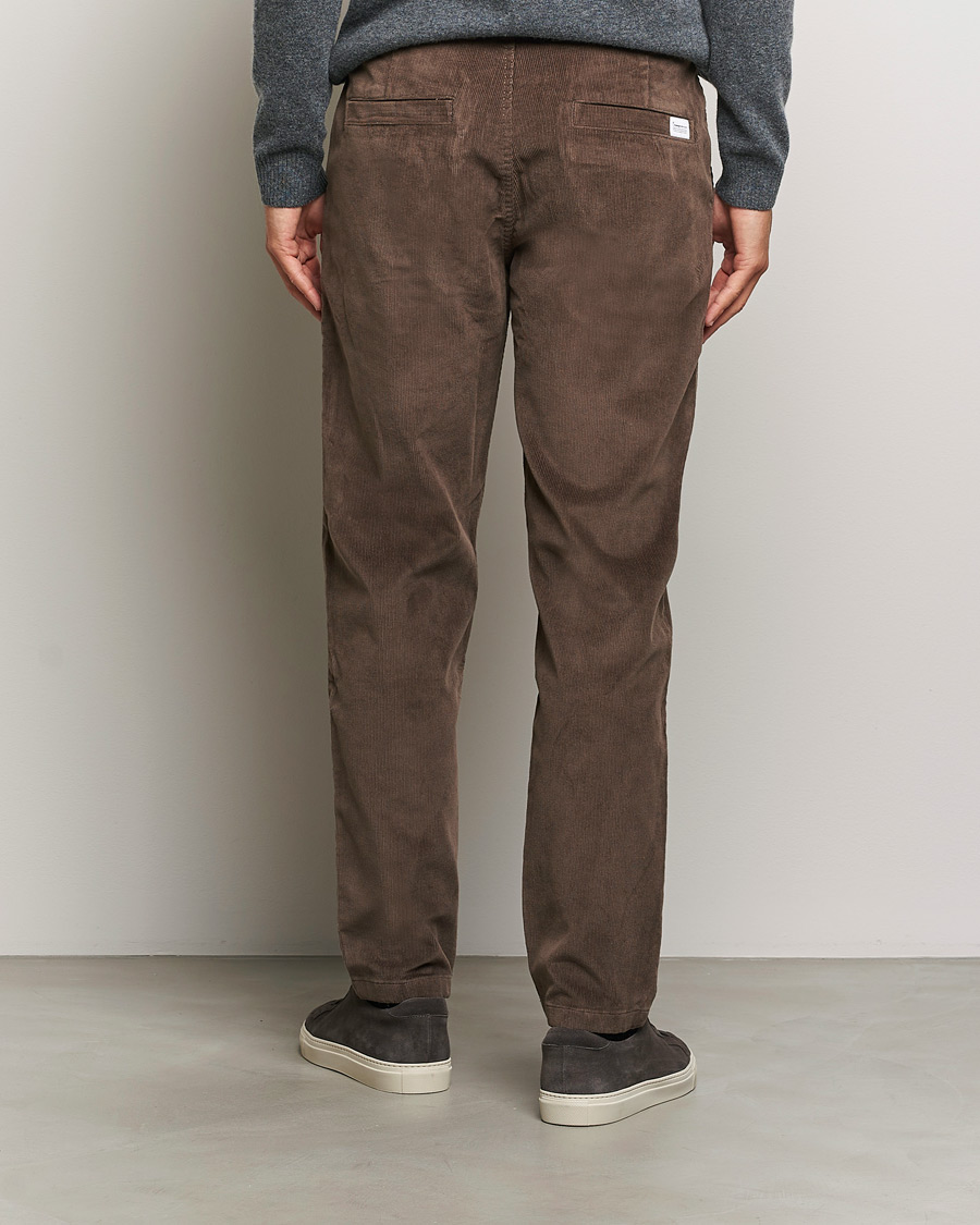 Herre | Bukser | KnowledgeCotton Apparel | Chuck Regular Cord Trousers Chocolate