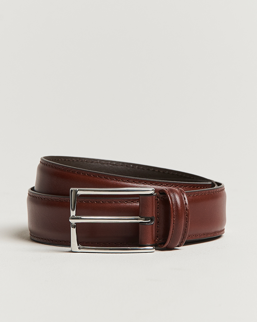 Herre | Belter | Anderson's | Leather Suit Belt 3 cm Brown