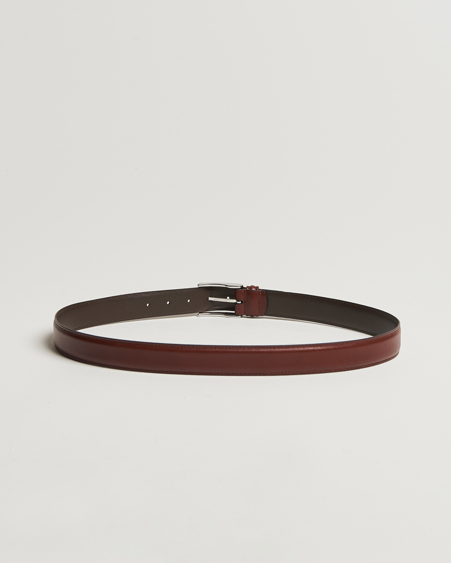 Herre | Belter | Anderson's | Leather Suit Belt 3 cm Brown