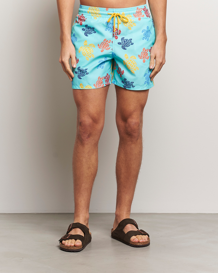 Herre | Badeshorts | Vilebrequin | Moorea Swim Shorts Bleu Lazuli