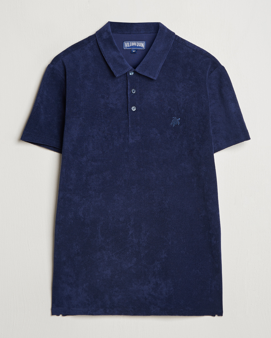 Herre | Pikéer | Vilebrequin | Phoenix Terry Polo Bleu Marine
