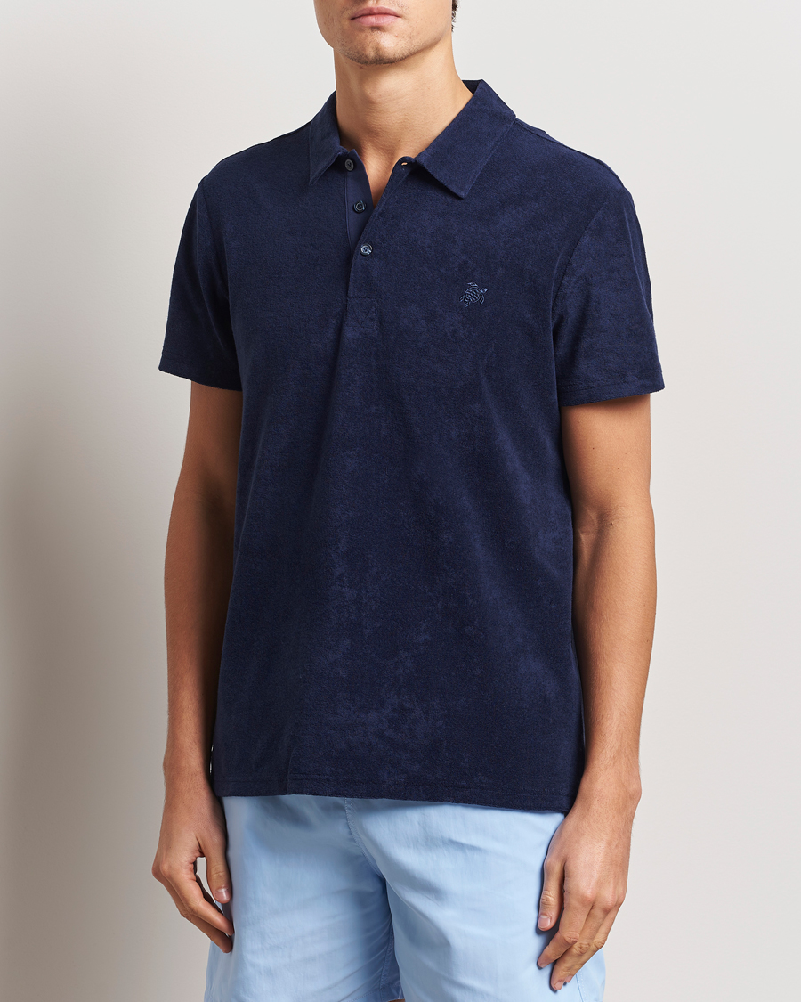 Herre | Pikéer | Vilebrequin | Phoenix Terry Polo Bleu Marine