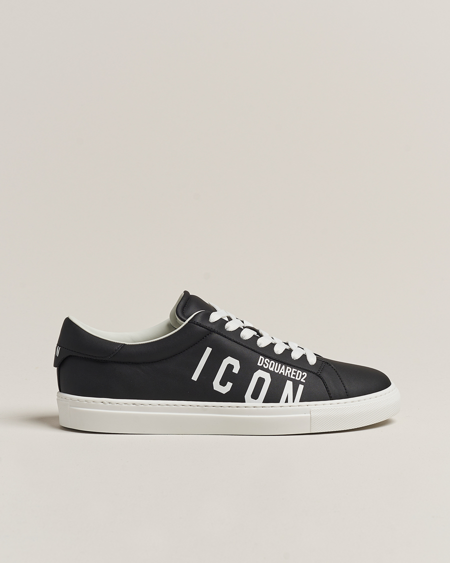 Herre | Dsquared2 Icon Leather Sneaker Black | Dsquared2 | Icon Leather Sneaker Black