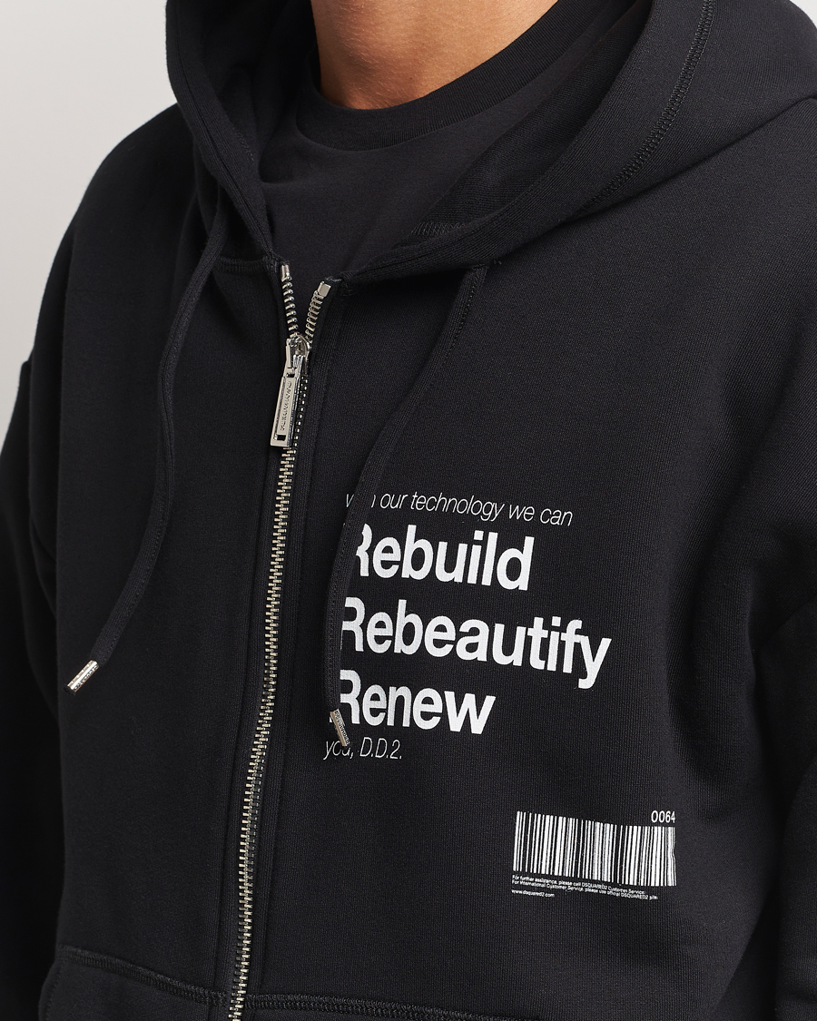 Herre | Gensere | Dsquared2 | Logo Full Zip Hoodie Black