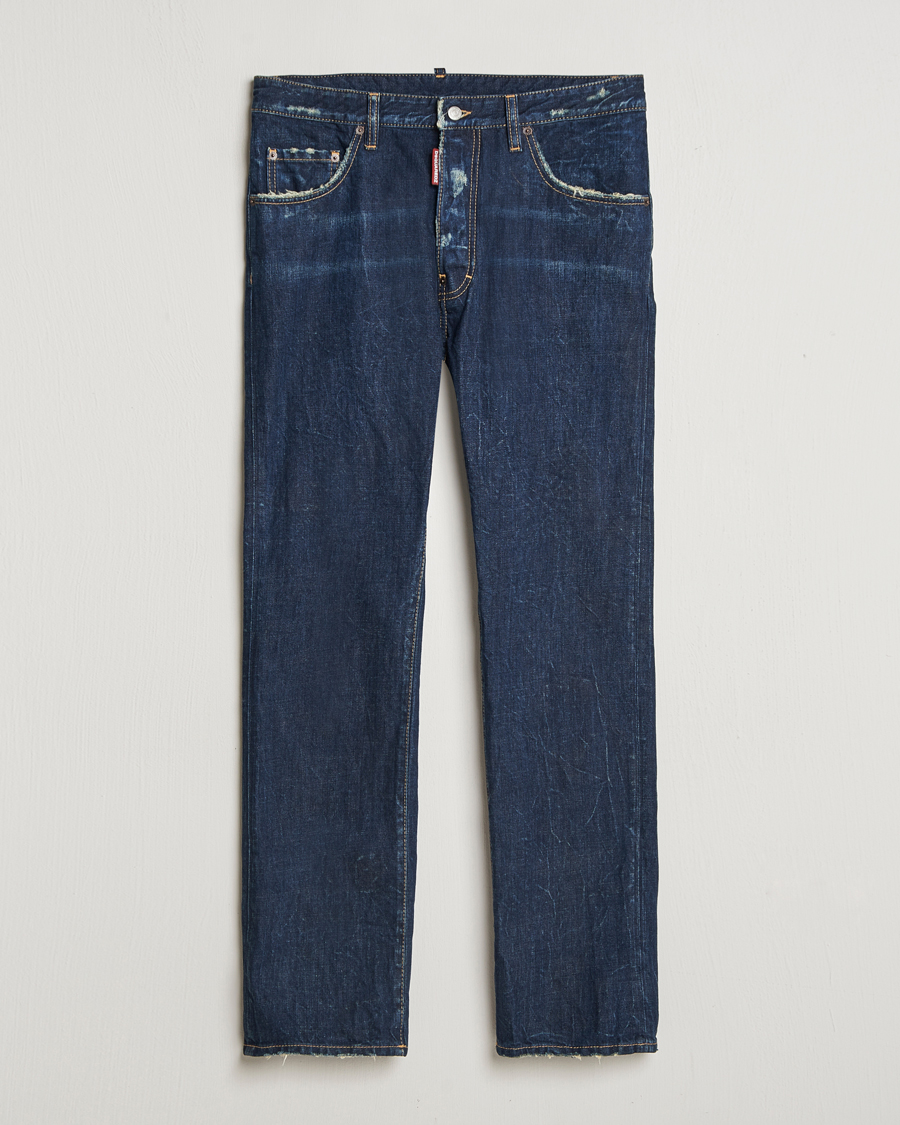 Herre | Jeans | Dsquared2 | 642 Loose Jeans Dark Blue