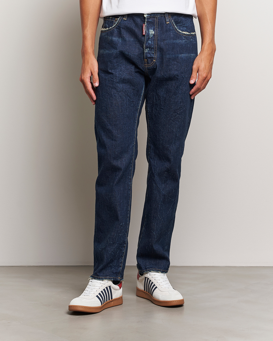 Herre | Jeans | Dsquared2 | 642 Loose Jeans Dark Blue