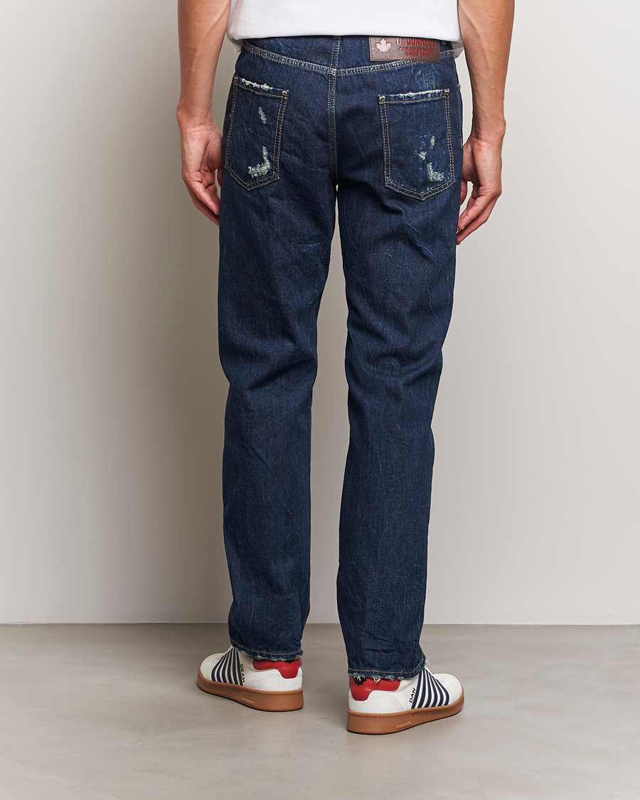 Herre | Jeans | Dsquared2 | 642 Loose Jeans Dark Blue