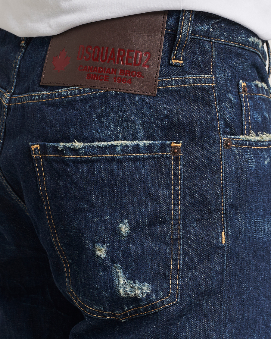 Herre | Jeans | Dsquared2 | 642 Loose Jeans Dark Blue