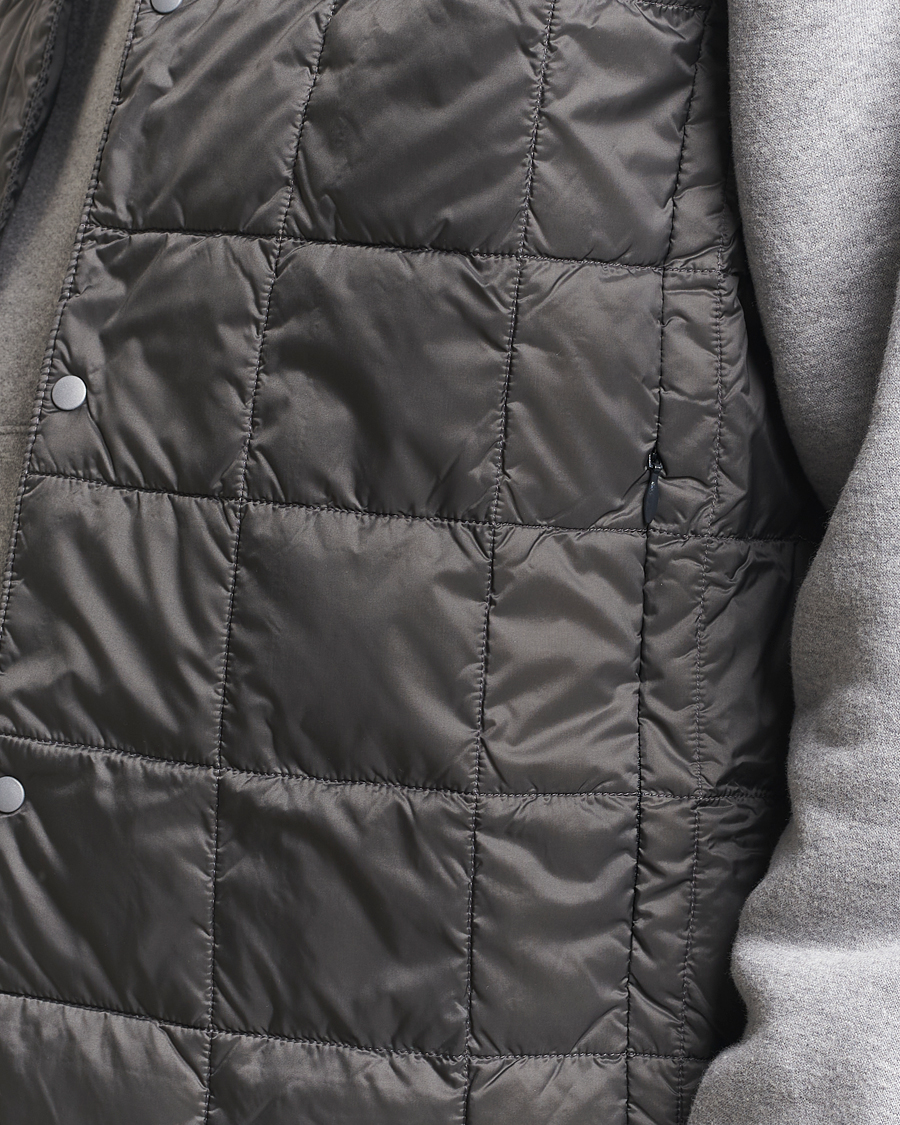 Herre | Jakker | TAION | V-Neck Lightweight Down Vest Dark Grey