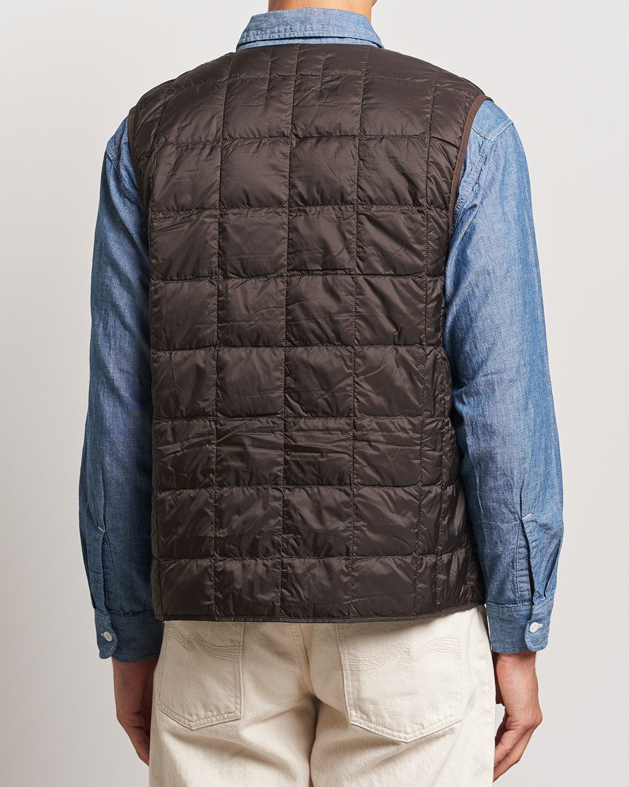 Herre | Jakker | TAION | V-Neck Lightweight Down Vest Dark Choco