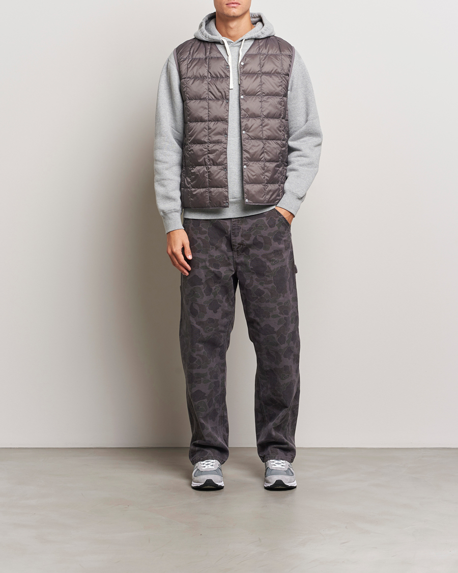 Herre | Jakker | TAION | V-Neck Lightweight Down Vest Gray
