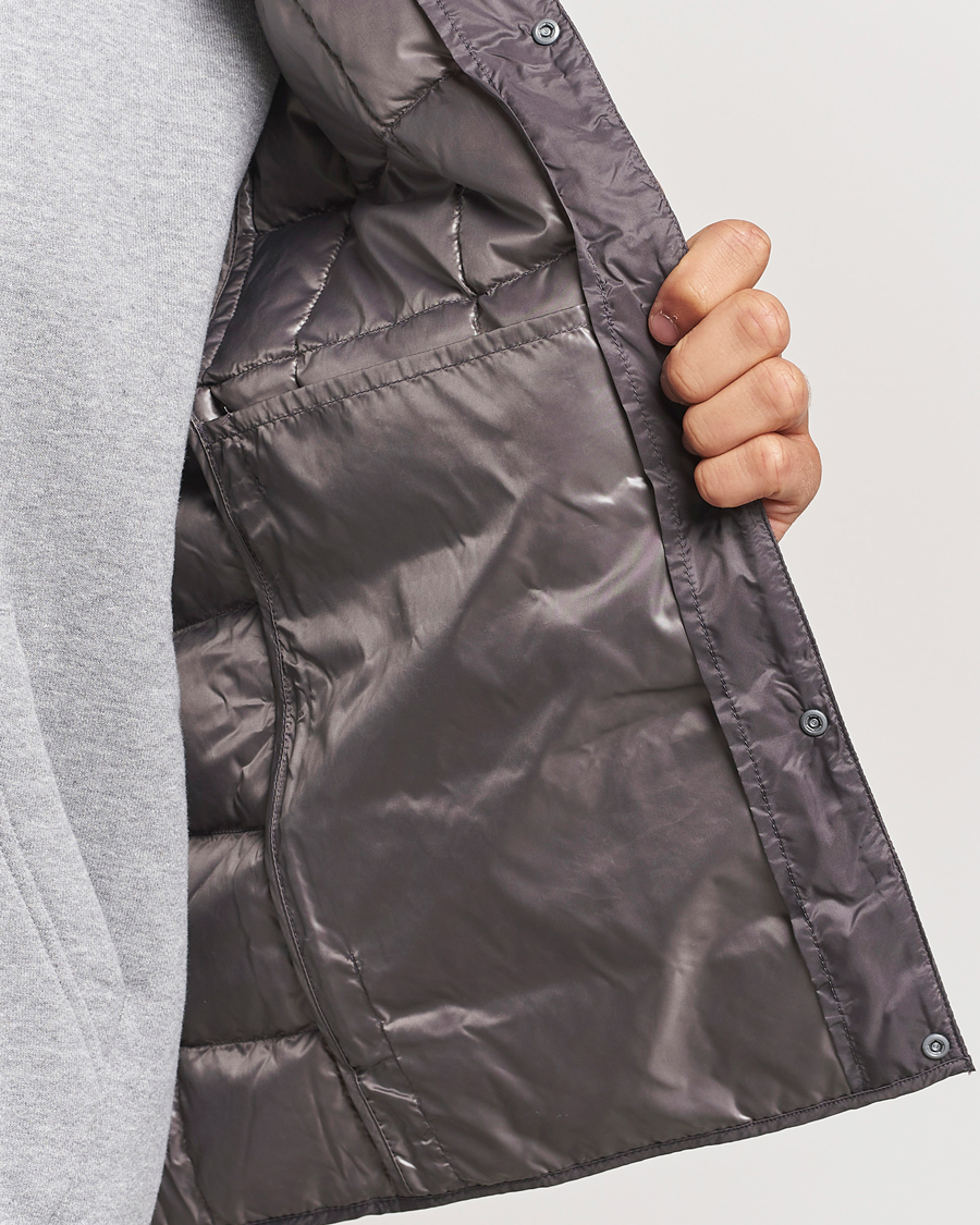 Herre | Jakker | TAION | V-Neck Lightweight Down Vest Gray