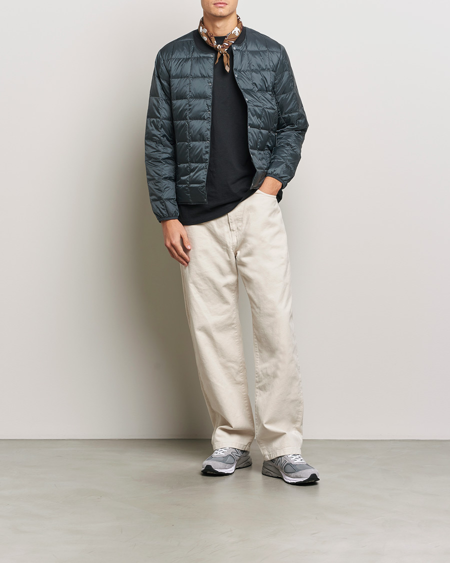 Herre | Jakker | TAION | Crew Neck Button Down Jacket Charcoal