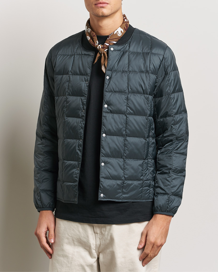Herre | Jakker | TAION | Crew Neck Button Down Jacket Charcoal