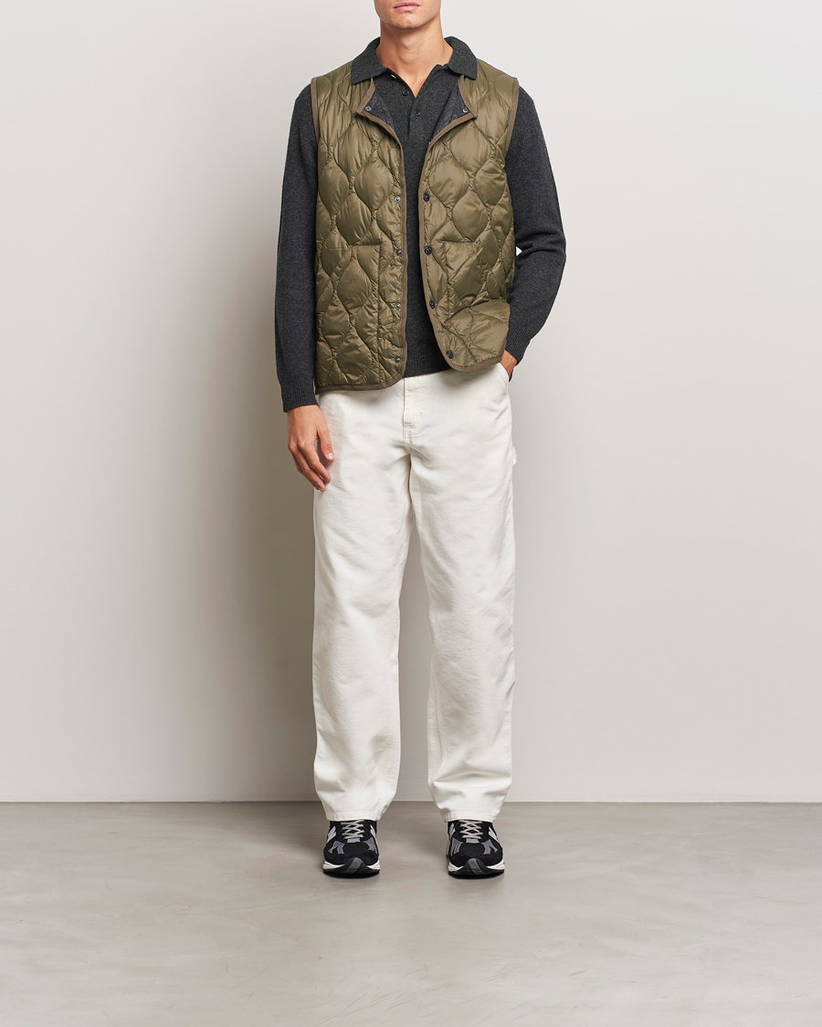 Herre | Jakker | TAION | Military Crew Neck Down Vest Dark Olive