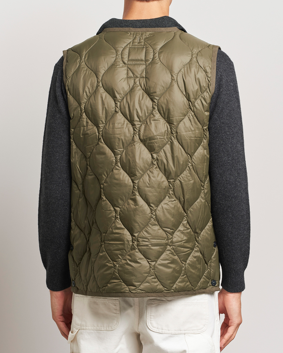 Herre | Jakker | TAION | Military Crew Neck Down Vest Dark Olive