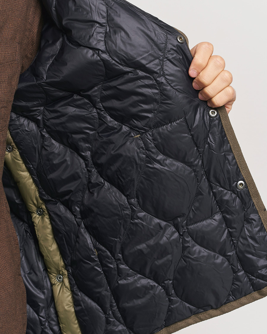 Herre | Jakker | TAION | Military Crew Neck Down Jacket Dark Olive