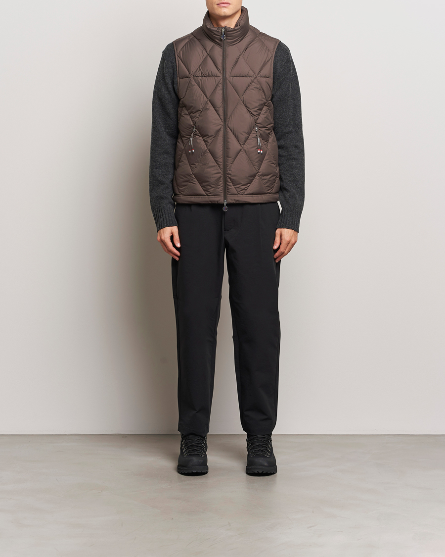Herre | Jakker | Moncler | Aroula Quilted Down Vest Dark Brown