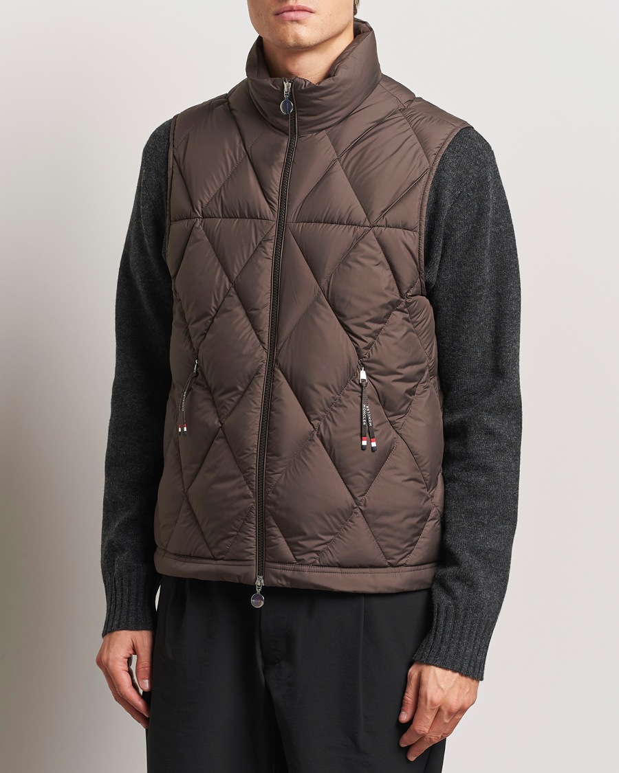 Herre | Jakker | Moncler | Aroula Quilted Down Vest Dark Brown