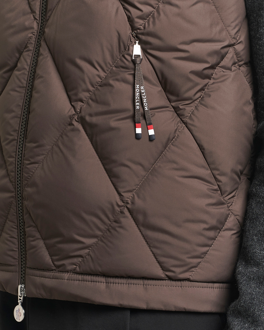 Herre | Jakker | Moncler | Aroula Quilted Down Vest Dark Brown