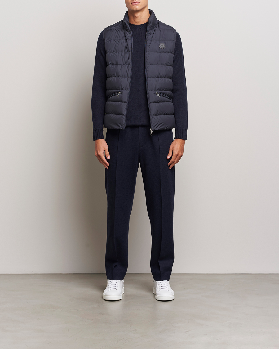 Herre | Jakker | Moncler | Treompan Down Vest Navy