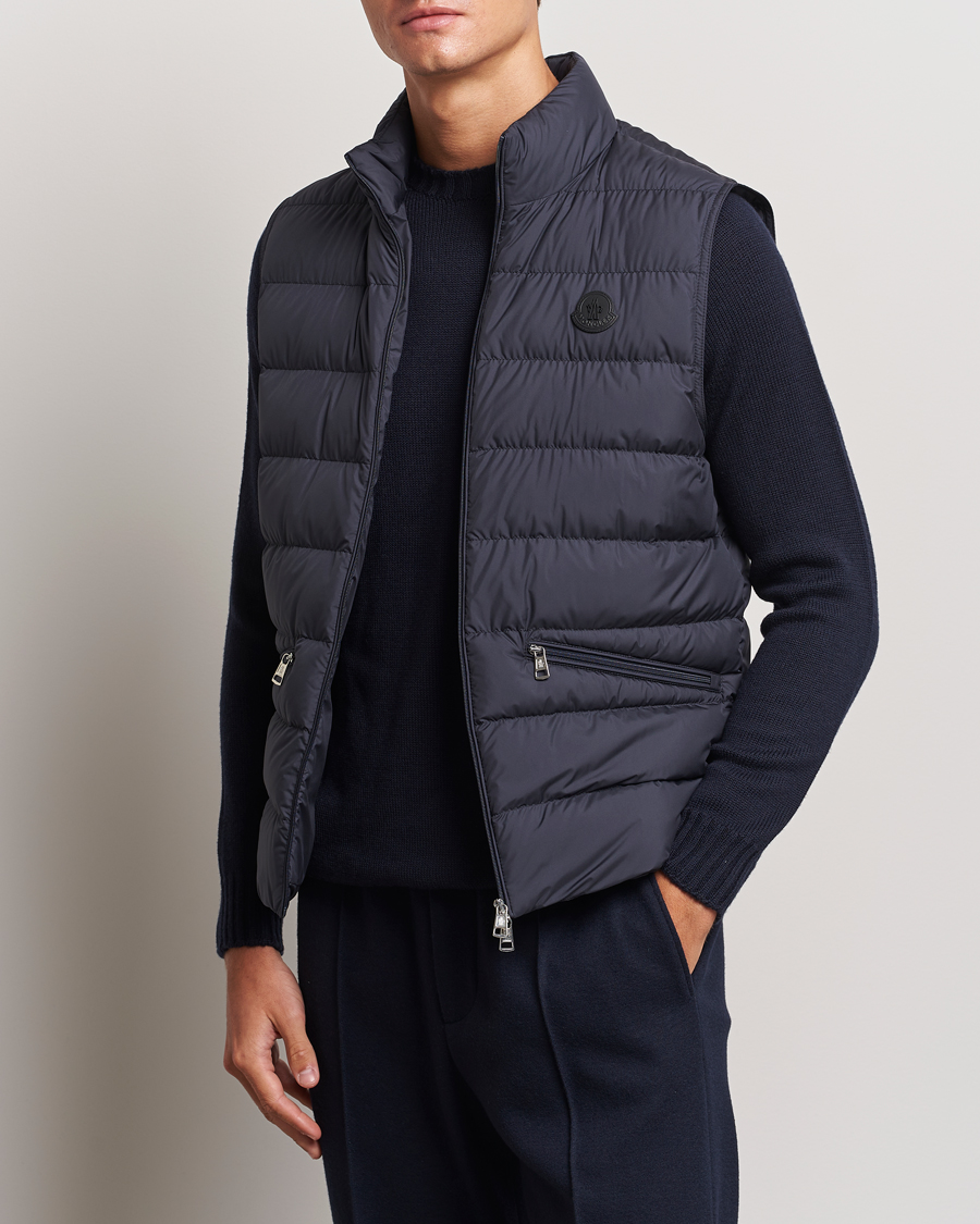 Herre | Jakker | Moncler | Treompan Down Vest Navy