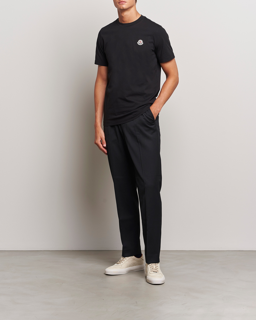 Herre | T-Shirts | Moncler | 3-Pack Logo T-Shirt Black