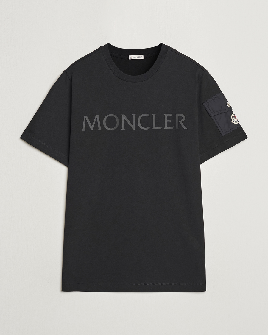 Herre | T-Shirts | Moncler | Sleeve Pocket T-Shirt Black