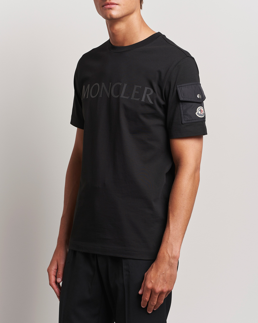 Herre | T-Shirts | Moncler | Sleeve Pocket T-Shirt Black