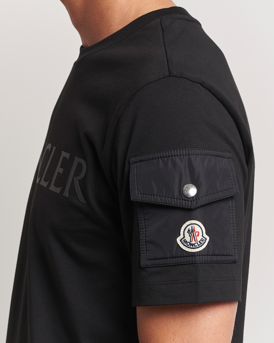 Herre | T-Shirts | Moncler | Sleeve Pocket T-Shirt Black