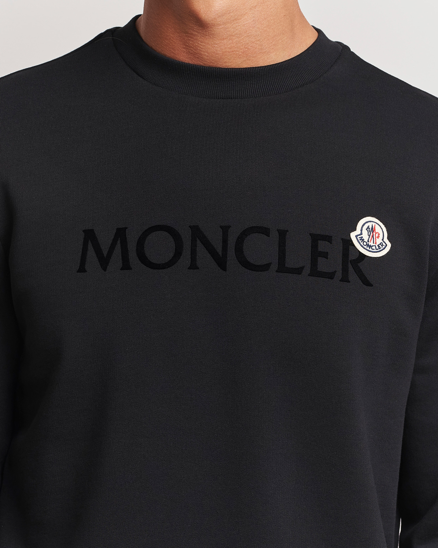 Herre | Gensere | Moncler | Lettering Logo Sweatshirt Black
