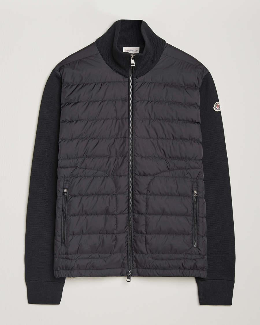 Herre | Jakker | Moncler | Hybrid Zip Sweater Black