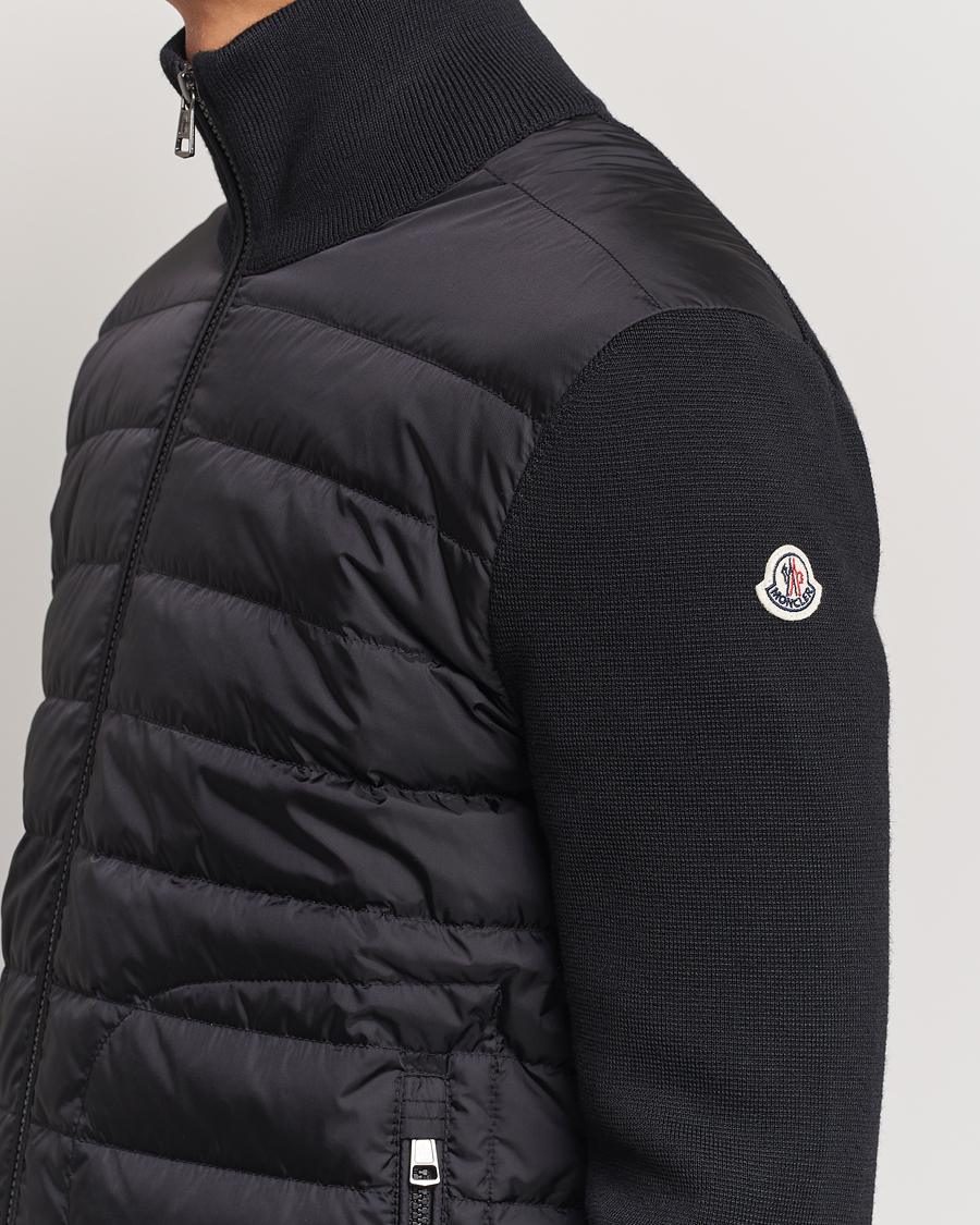 Herre | Jakker | Moncler | Hybrid Zip Sweater Black