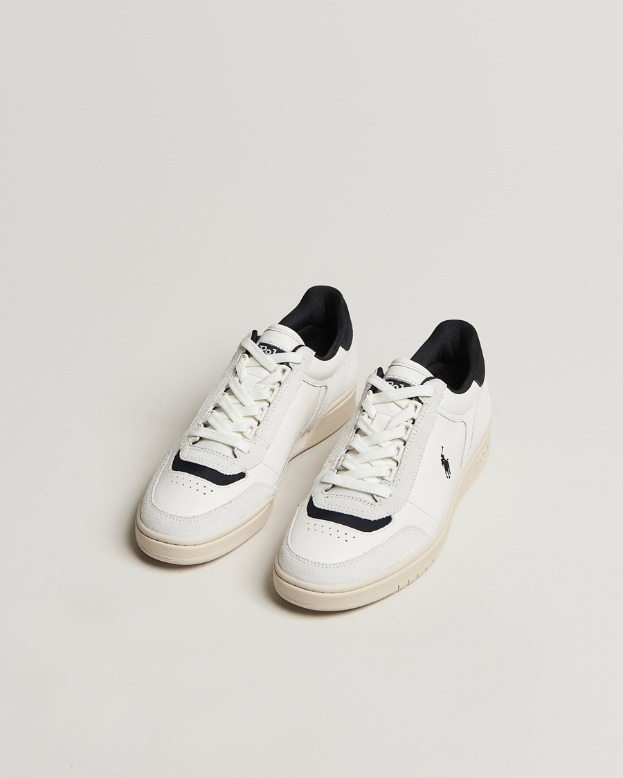 Herre | Sneakers | Polo Ralph Lauren | Polo Court Sneaker Deckwash White/Black