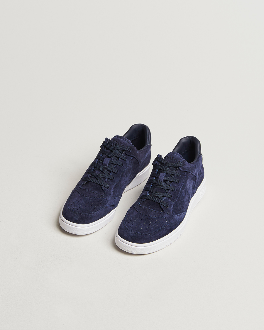 Herre | Polo Ralph Lauren Polo Court Sneaker Navy Suede | Polo Ralph Lauren | Polo Court Sneaker Navy Suede