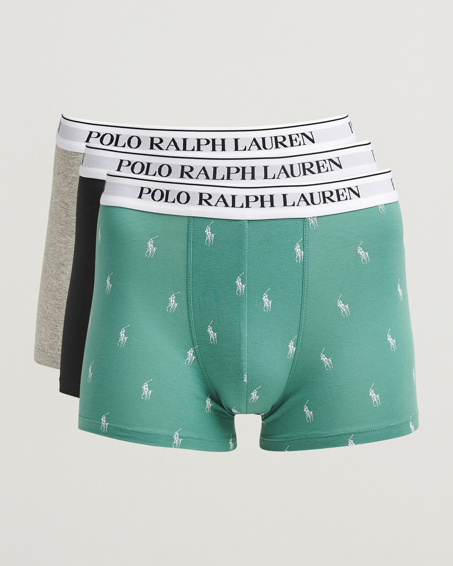 Herre | Undertøy | Polo Ralph Lauren | 3-Pack Trunk Fairway Green/Moss/Black