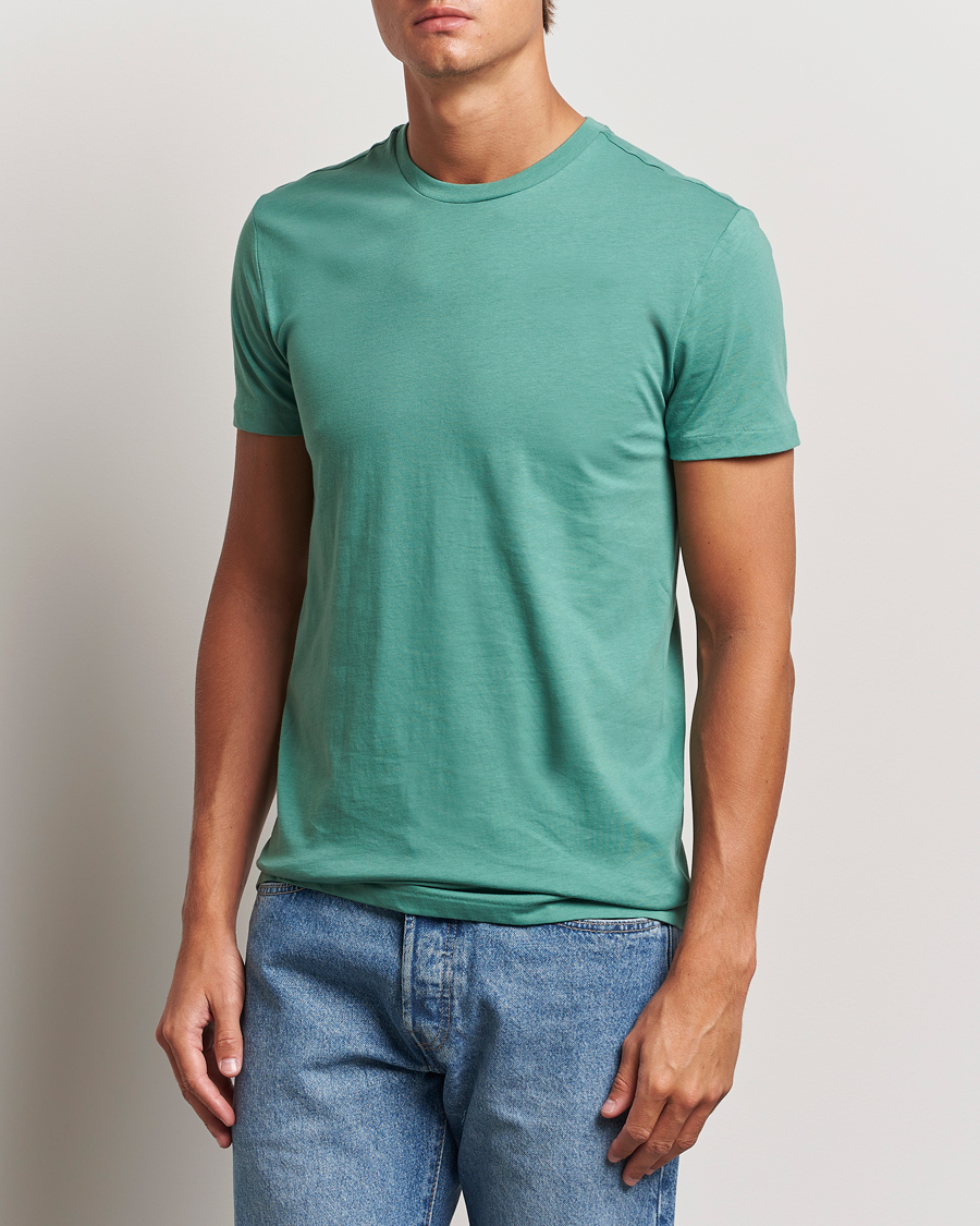 Herre | T-Shirts | Polo Ralph Lauren | 3-Pack Crew Neck T-Shirt Fairway Green/White/Damson Red